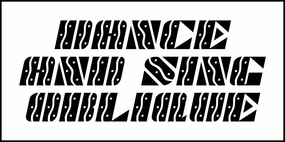 DANCE AND SING JNL by Jeff Levine Fonts — Display Font — thumbnail 4