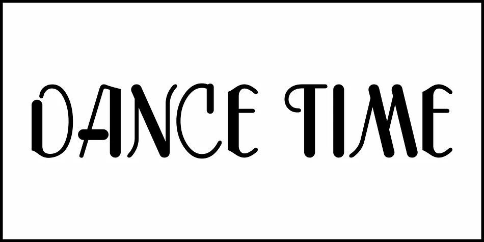 DANCE TIME JNL by Jeff Levine Fonts — Decorative Font — thumbnail 2