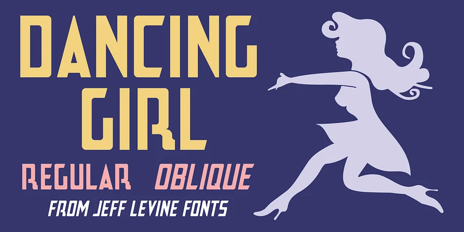 DANCING GIRL JNL by Jeff Levine Fonts — Display Font