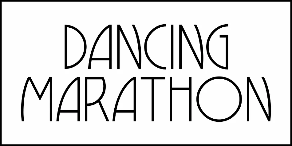 DANCING MARATHON JNL by Jeff Levine Fonts — Decorative Font — thumbnail 2