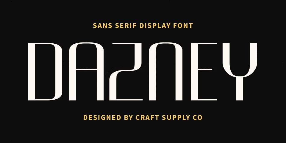 Dazney by Craft Supply Co. — Decorative Font