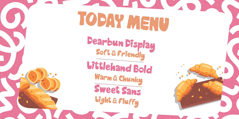 Dearbun by Littlehand — Display Font — thumbnail 5