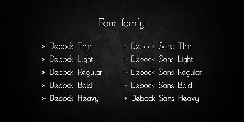 Debock by Tama Putra — Display Font — thumbnail 2
