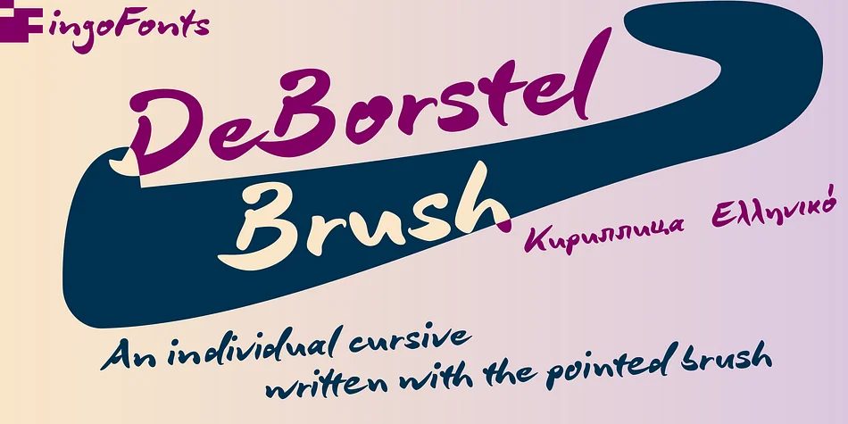 DeBorstel Brush Pro by ingoFonts — Script Handwritten Font