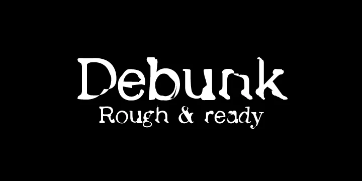 Debunk by Matt Grey Design — Decorative Font