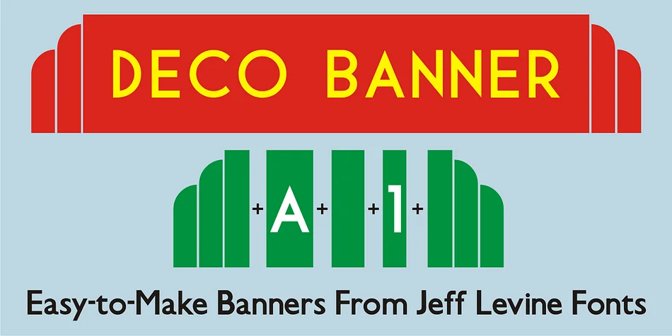 Deco Banner JNL by Jeff Levine Fonts — Dingbats Font