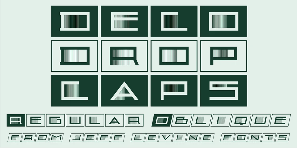 Deco Drop Caps JNL by Jeff Levine Fonts — Dingbats Font