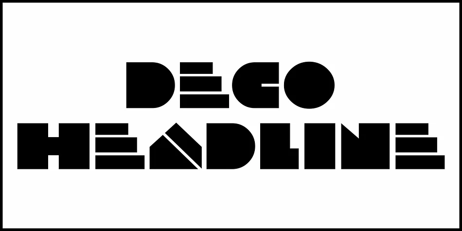Deco Headline JNL by Jeff Levine Fonts — Decorative Font — thumbnail 2