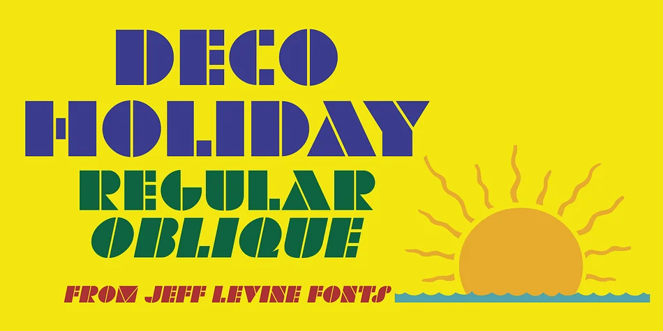 DECO HOLIDAY JNL by Jeff Levine Fonts — Decorative Font