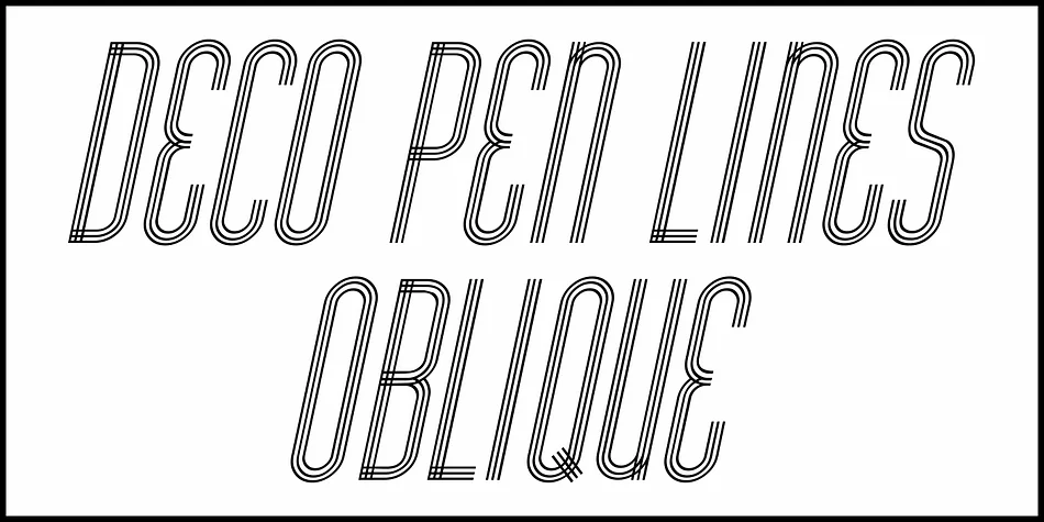 DECO PEN LINES JNL by Jeff Levine Fonts — Decorative Font — thumbnail 4