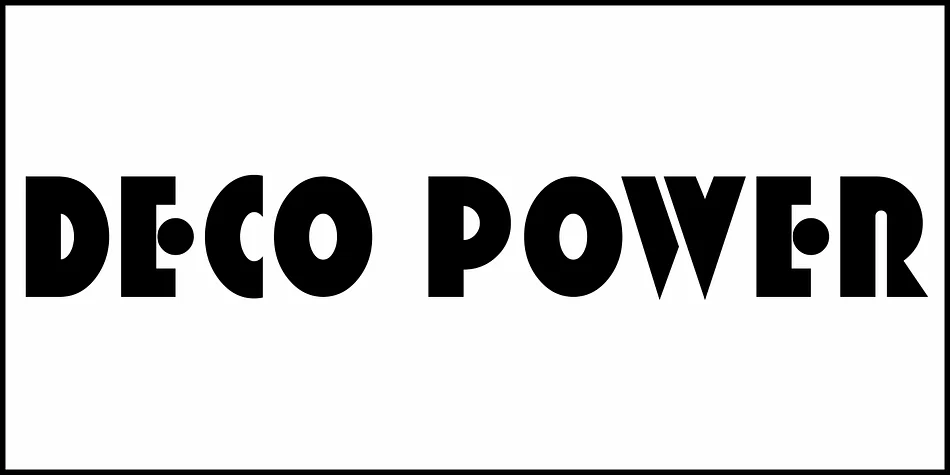 DECO POWER JNL by Jeff Levine Fonts — Decorative Font — thumbnail 2