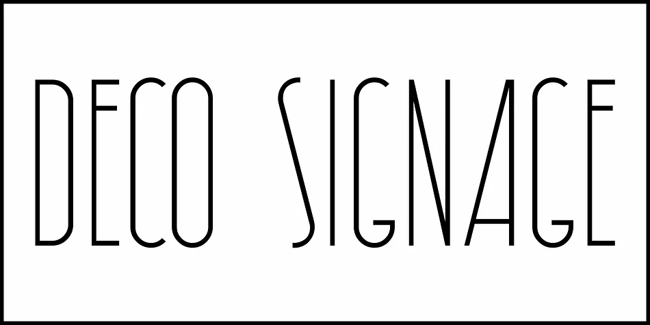 DECO SIGNAGE JNL by Jeff Levine Fonts — Decorative Font — thumbnail 2