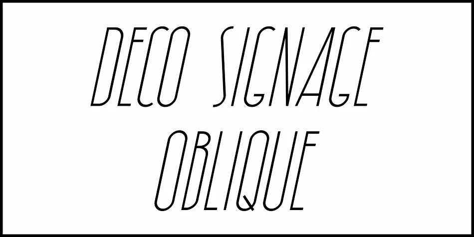 DECO SIGNAGE JNL by Jeff Levine Fonts — Decorative Font — thumbnail 4