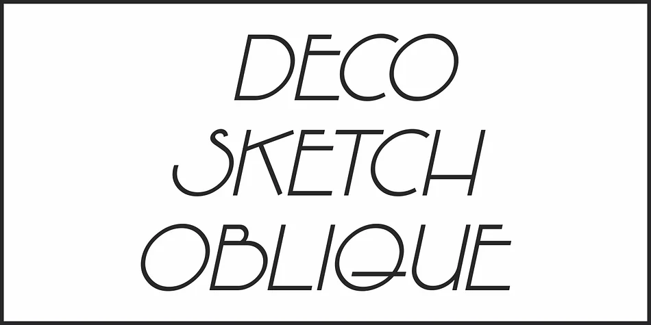 DECO SKETCH JNL by Jeff Levine Fonts — Decorative Font — thumbnail 4