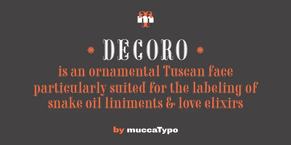 Decoro by muccaTypo — Decorative Font