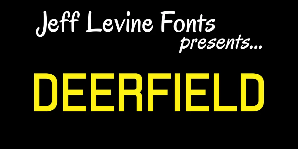 DEERFIELD JNL by Jeff Levine Fonts — Display Font