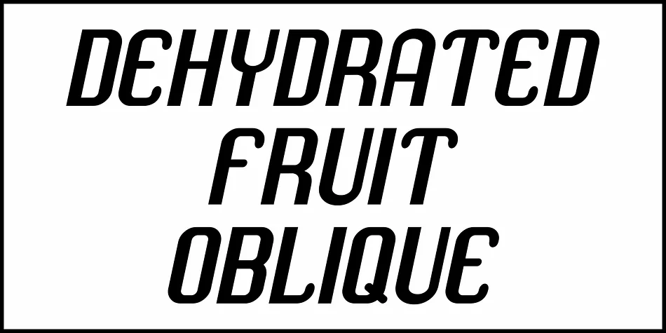 DEHYDRATED FRUIT JNL by Jeff Levine Fonts — Display Font — thumbnail 4