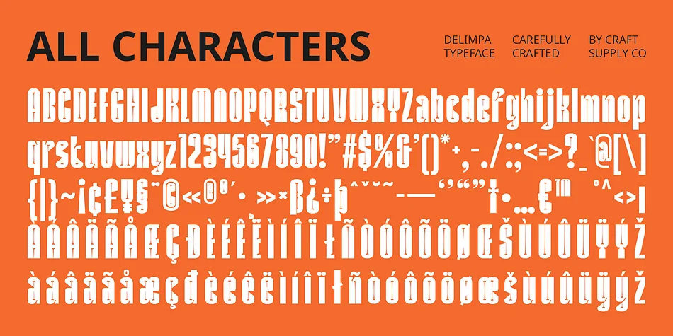 Delimpa by Craft Supply Co. — Display Font — thumbnail 6