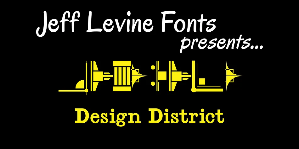 Design District JNL by Jeff Levine Fonts — Dingbats Font