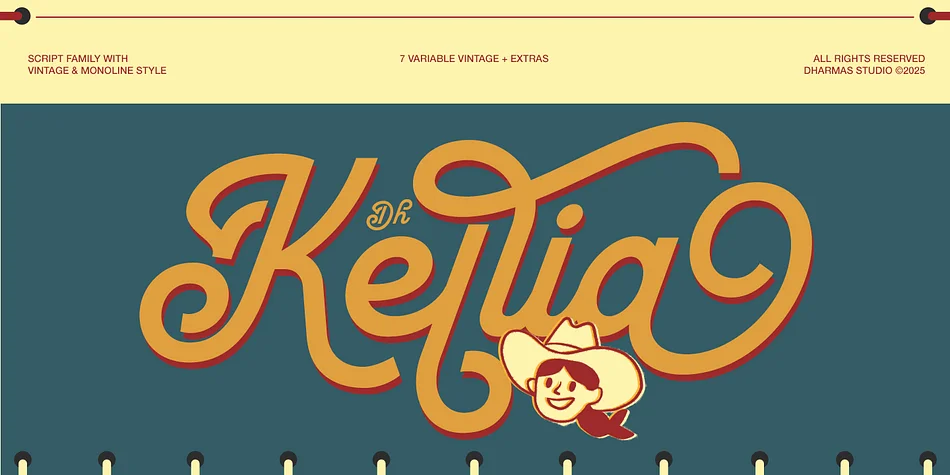 Dh Kellia by Dharmas Studio — Decorative Font
