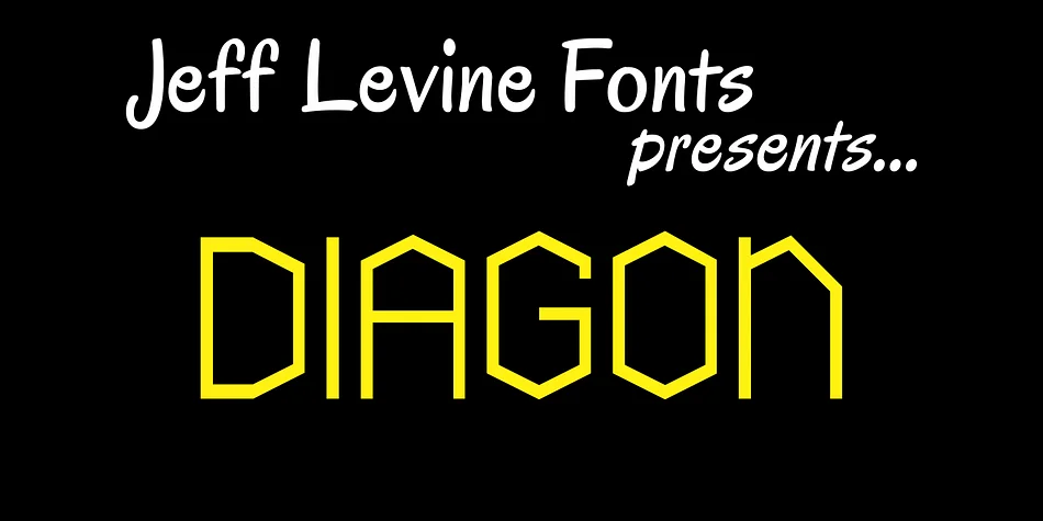 DIAGON JNL by Jeff Levine Fonts — Display Font
