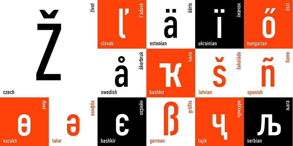 DIN Condensed by ParaType — Display Font — thumbnail 2