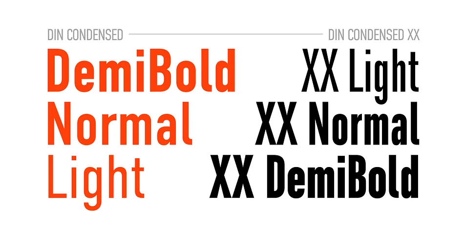 DIN Condensed by ParaType — Display Font — thumbnail 4