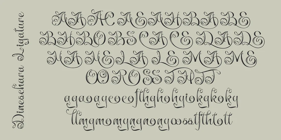 Dineschara by TypeClassHeroes — Decorative Font — thumbnail 10