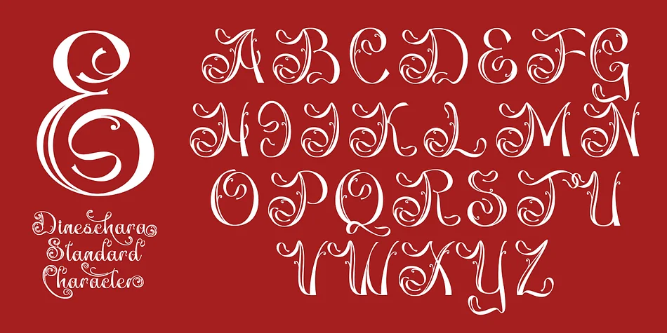 Dineschara by TypeClassHeroes — Decorative Font — thumbnail 3
