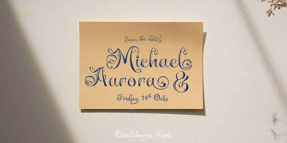 Dineschara by TypeClassHeroes — Decorative Font — thumbnail 4