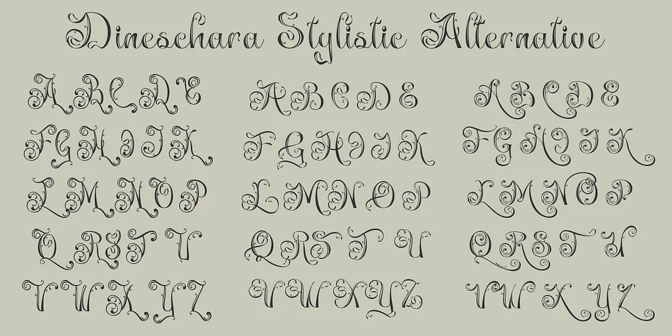 Dineschara by TypeClassHeroes — Decorative Font — thumbnail 8