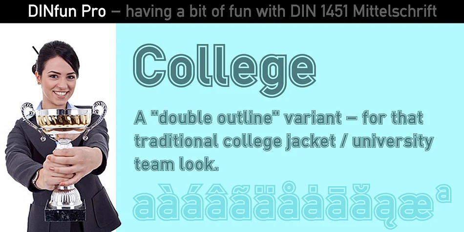 DINfun Pro Effects by CheapProFonts — Display Font — thumbnail 3