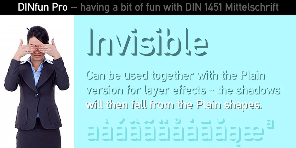 DINfun Pro Effects by CheapProFonts — Display Font — thumbnail 4