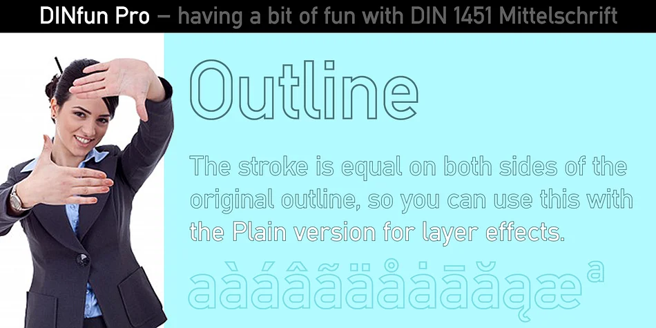 DINfun Pro Effects by CheapProFonts — Display Font — thumbnail 5