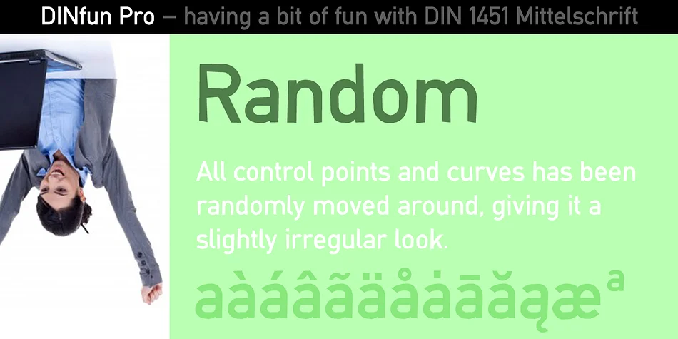 DINfun Pro Grunge by CheapProFonts — Display Font — thumbnail 3