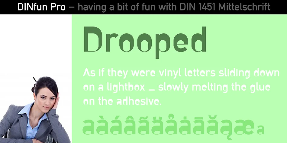 DINfun Pro Grunge by CheapProFonts — Display Font — thumbnail 5