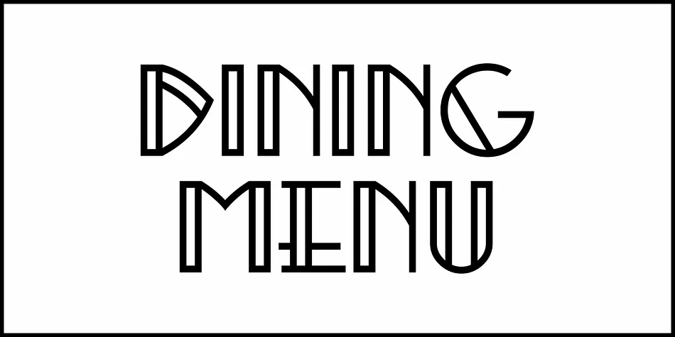 DINING MENU JNL by Jeff Levine Fonts — Decorative Font — thumbnail 2
