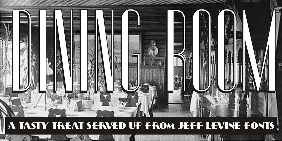 DINING ROOM JNL by Jeff Levine Fonts — Decorative Font