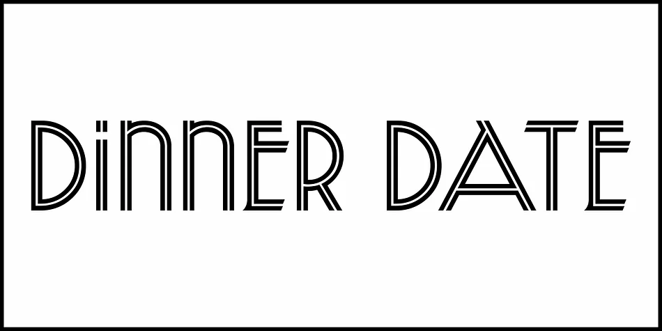 Dinner Date JNL by Jeff Levine Fonts — Decorative Font — thumbnail 3