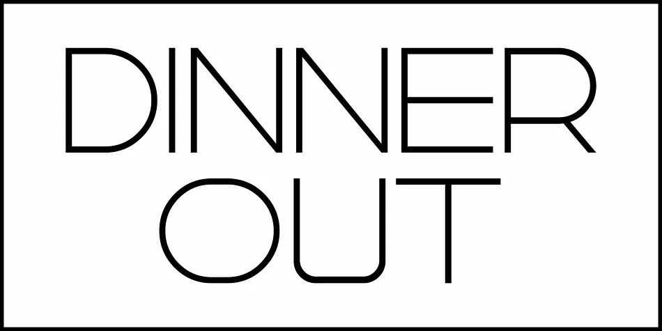 DINNER OUT JNL by Jeff Levine Fonts — Decorative Font — thumbnail 2