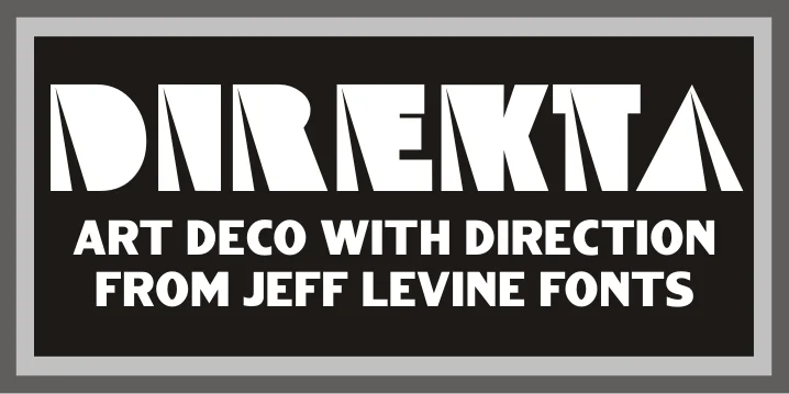 DIREKTA JNL by Jeff Levine Fonts — Decorative Font