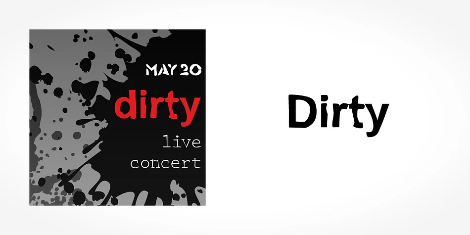 DIRTY by SoftMaker — Decorative Font