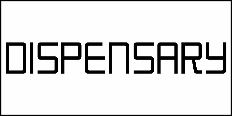 DISPENSARY JNL by Jeff Levine Fonts — Display Font — thumbnail 2