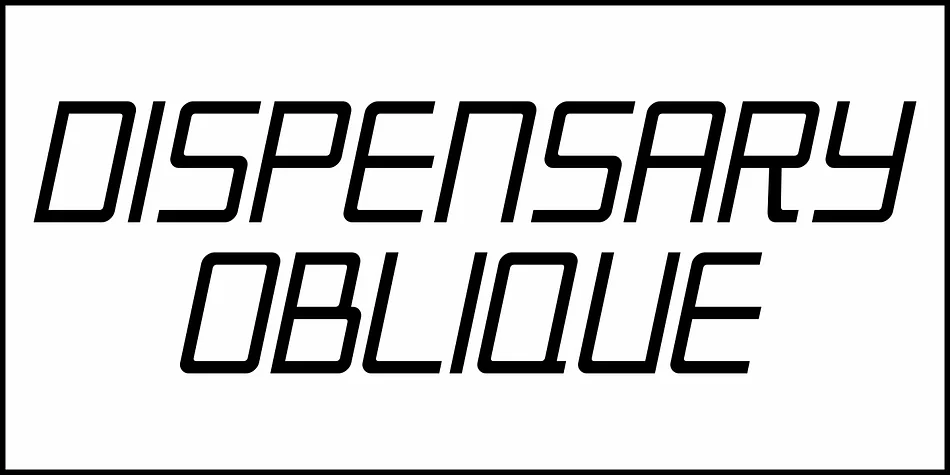DISPENSARY JNL by Jeff Levine Fonts — Display Font — thumbnail 4