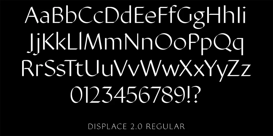 Displace 2.0 by Serebryakov — Display Font — thumbnail 3