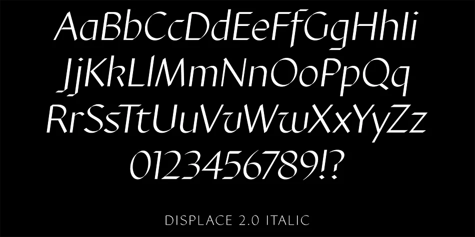 Displace 2.0 by Serebryakov — Display Font — thumbnail 4