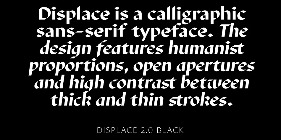 Displace 2.0 by Serebryakov — Display Font — thumbnail 5