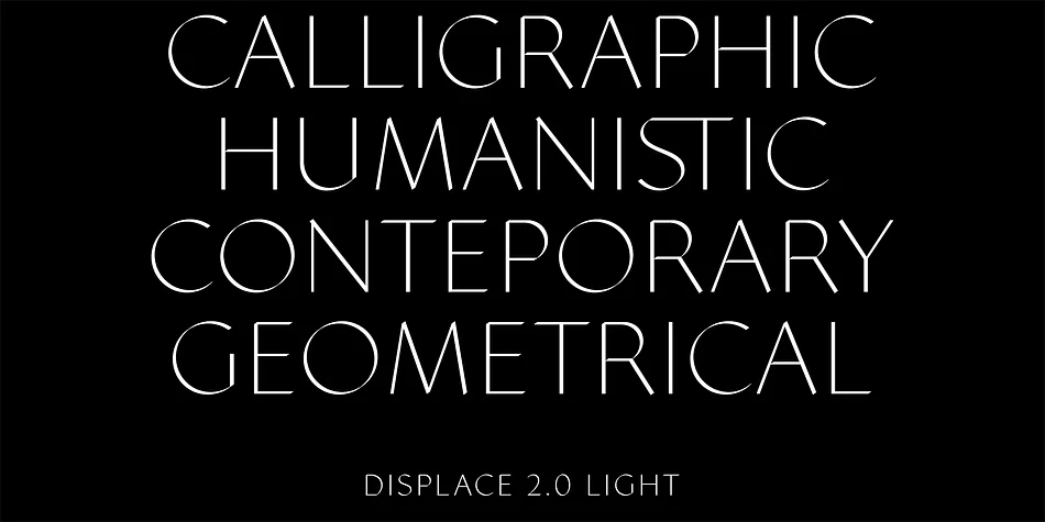 Displace 2.0 by Serebryakov — Display Font — thumbnail 6