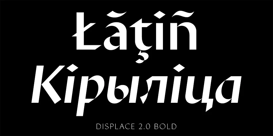 Displace 2.0 by Serebryakov — Display Font — thumbnail 7