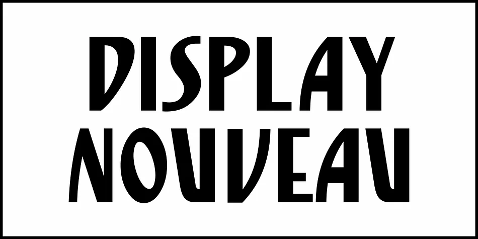 Display Nouveau JNL by Jeff Levine Fonts — Decorative Font — thumbnail 2